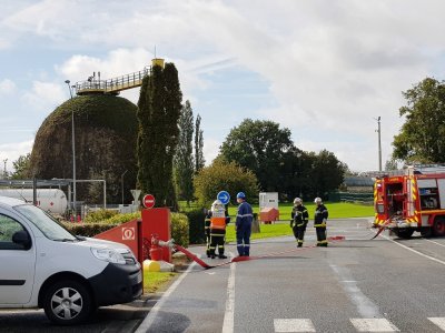Un exercice de coordination des secours, avec simulation d'un incident grave sur le site Antargaz classé Seveso, a été organisé mercredi 7 octobre au Merlerault.