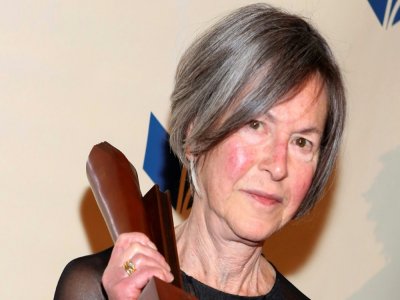 La poetesse américaine Louise Glück, le 19 novembre 2014 lros d'une remise de  prix à New York - Robin Marchant [GETTY IMAGES NORTH AMERICA/AFP/Archives]