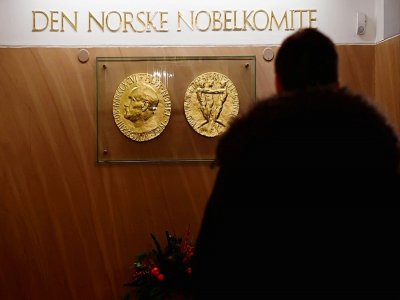 L'entrée de l'Institut Nobel à Oslo, en décembre 2016 - TOBIAS SCHWARZ [AFP/Archives]