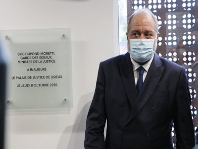 Eric Dupont-Moretti a inauguré pour la première fois, jeudi 8 octobre, un palais de justice depuis qu'il est garde des sceaux au gouvernement.