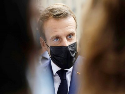 Le président Emmanuel Macron, le 6 octobre 2020 à Paris - Lewis Joly [POOL/AFP/Archives]