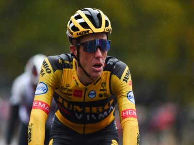 Le Néerlandais de Jumbo Steven Kruijswijk, le 11 octobre 2020 sur le Giro d'Italie - DARIO BELINGHERI [AFP/Archives]