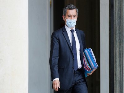 Gérald Darmaninà l'Elysée le 23 septembre 2020 - GEOFFROY VAN DER HASSELT [AFP/Archives]