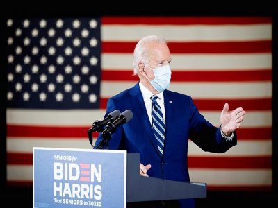 Joe Biden à Fort Lauderdale, le 13 octobre 2020 en Floride - JIM WATSON [AFP]