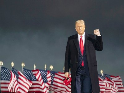 Le président américain Donald Trump à Des Moines, le 14 octobre 2020, dans l'Iowa - Alex Edelman [AFP]