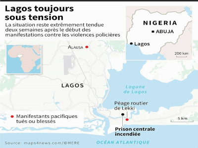 Lagos toujours sous tension - [AFP]