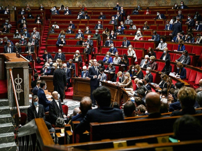 L'assemblée nationale le 6 octobre 2020 lors d'une session de questions au gouvernement - Christophe ARCHAMBAULT [AFP]