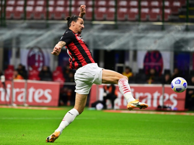 L'attaquant suédois de l'AC Milan, Zlatan Ibrahimovic, auteur d'un doublé lors du match de Serie A face à l'AS Rome, à Milan, le 26 octobre 2020 - MIGUEL MEDINA [AFP]