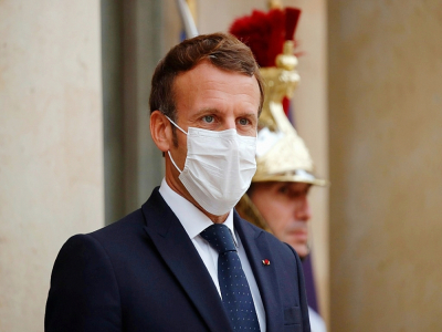 Le président Emmanuel Macron à l'Elysée à Paris le 22 octobre 2020 - CHARLES PLATIAU [POOL/AFP/Archives]