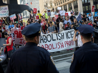 Manifestation contre la politique migratoire de Donald Trump à New York, le 29 juin 2018 - Drew Angerer [GETTY IMAGES NORTH AMERICA/AFP]