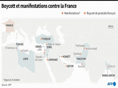 Boycott des produits Français et manifestations contre la France dans le monde arabe - [AFP]