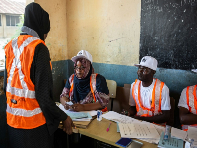 Un bureau de vote à Zanzibar, le 28 octobre 2020 - Patrick Meinhardt [AFP]