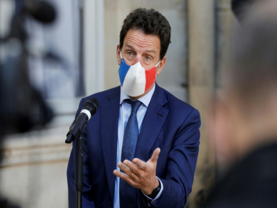 Le président du Medef Geoffroy Roux de Bézieux, le 26 octobre 2020 à Paris - GEOFFROY VAN DER HASSELT [AFP/Archives]