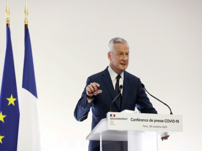 Le ministre de l'Economie Bruno Le Maire, le 29 octobre 2020 à Paris - Ian LANGSDON [POOL/AFP]