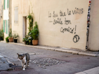 Une rue vide dans le quartier du Panier à Marseille, le 30 octobre 2020 - Christophe SIMON [AFP]