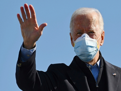 Joe Biden à New Castle, dans le Delaware, le 31 octobre 2020 - Jim WATSON [AFP]