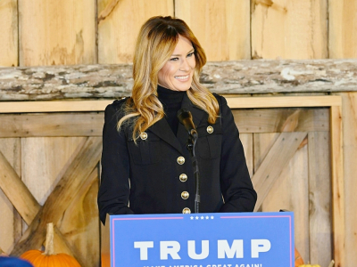 La Première dame des Etats-Unis, Melania Trump, a fait campagne de son côté samedi dans le Wisconsin - Andrew CABALLERO-REYNOLDS [AFP]