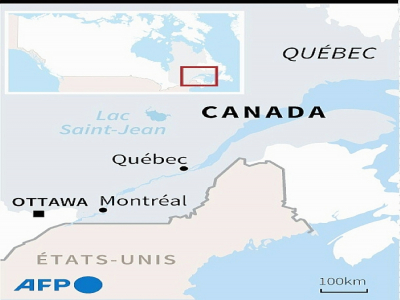 Deux personnes ont été tuées et cinq autres blessées lors d'une attaque à l'arme blanche samedi 31 octobre 2020 au centre de Québec par un homme en tenue médiévale qui a été arrêté - [AFP]