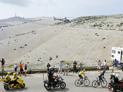 Nairo Quintana et Christopher Froome lors d'une étape du Tour de France au Mont Ventoux, le 14 juillet 2013 - JOEL SAGET [AFP/Archives]