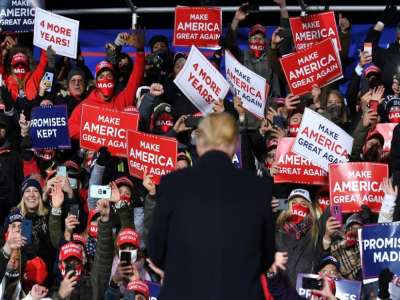 Donald Trump à Montoursville en Pennsylvanie le 31 octobre 2020 - MANDEL NGAN [AFP]