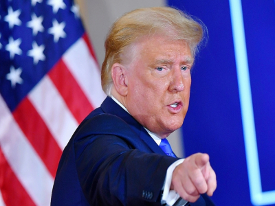Donald Trump, le soir de l'élection, à la Maison Blanche, le 4 novembre 2020 - MANDEL NGAN [AFP]