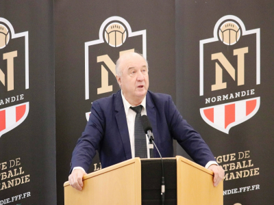 Pierre Leresteux a réélu samedi 7 novembre pour quatre ans à la tête de la ligue de football de Normandie. - Ligue de foot de Normandie