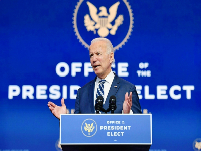 Le président élu Joe Biden, le 10 novembre 2020 à Wilmington, dans le Delaware - ANGELA WEISS [AFP]