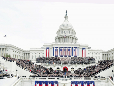 Le Capitole, siège du Congrès américain, lors de l'investiture de Donald Trump, le 20 janvier 2017 - ALEX WONG [Getty/AFP/Archives]