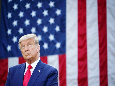 Donald Trump, le 13 novembre 2020 dans les jardins de la Maison Blanche à Washington - MANDEL NGAN [AFP]