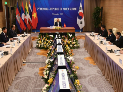 Au sommet de l'ASEAN à Hanoï le 13 novembre 2020 - Nhac NGUYEN [AFP]