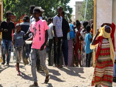 Des Ethiopiens dans un camp de réfugiés, après avoir fui les combats, Le 12 novembre 2020 à Hamdaïr, au Soudan - - [AFP]