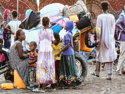 Des Ethiopiens qui ont fui les combats dans la région du Tigré dans un camp de réfugiés à Hamdiyet, le 14 novembre 2020 à Kasala, au Soudan - Ebrahim HAMID [AFP]