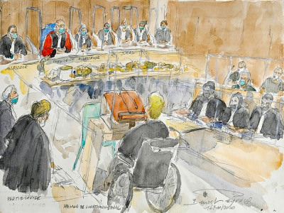 Ouverture du procès de Jonathann Daval devant la Cour d'assises de Vesoul, le 16 novembre 2020 - BENOIT PEYRUCQ [AFP]