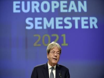 Le commissaire à l'Economie, Paolo Gentiloni, le 18 novembre 2020 à Bruxelles - JOHANNA GERON [POOL/AFP]