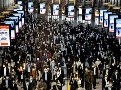 La gare de Shinagawa à Tokyo, le 19 novembre 2020 - Behrouz MEHRI [AFP]