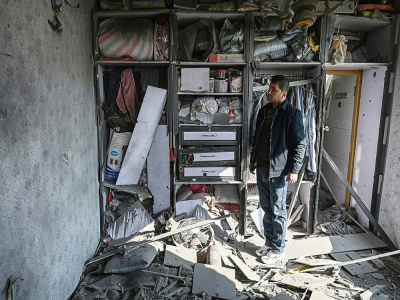 Dégâts dans une habitation après des explosions à Kaboul, le 21 novembre 2020 - WAKIL KOHSAR [AFP]