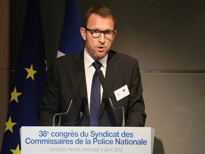 David Le Bars lors du congrès du syndicat des commissaires en 2018 - Ludovic MARIN [AFP/Archives]