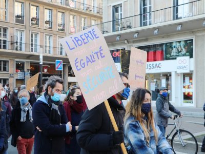 Les pancartes et les slogans étaient de sortie au Havre ce samedi 28 novembre.