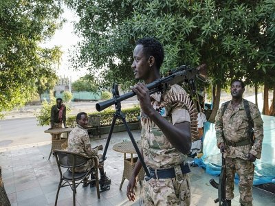Un milicien amhara à Humera le 22 novembre 2020 - EDUARDO SOTERAS [AFP]
