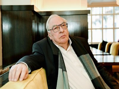 Le nouveau président du jury du Goncourt, Didier Decoin, en janvier 2020 à Paris - ALAIN JOCARD [AFP/Archives]