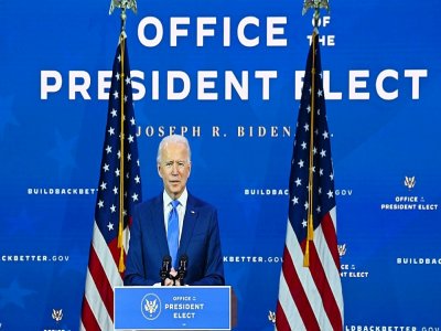Joe Biden, le 1er décembre 2020 à Wilmington, dans le Delaware - Chandan KHANNA [AFP]
