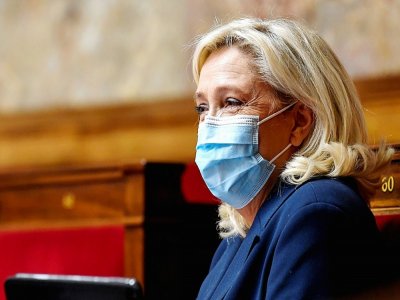 La présidente du Rassemblement national Marine Le Pen, le 20 novembre 2020 à Paris - Bertrand GUAY [AFP/Archives]