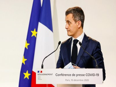 Le ministre de l'Intérieur Gérald Darmanin à Paris le 10 décembre 2020 - Thomas SAMSON [POOL/AFP]