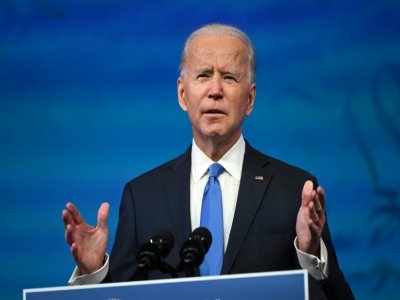Joe Biden s'exprimant le 14 décembre 2020 à Wilmington, dans le Delaware - ROBERTO SCHMIDT [AFP]