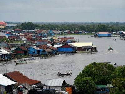 Le village flottant de Prek Toal au Cambodge, le 13 octobre 2020 - TANG CHHIN Sothy [AFP/Archives]