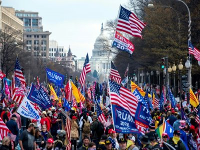 Des supporters du président américain Donald Trump manifestent à Washington, le 12 décembre 2020 - Jose Luis Magana [AFP/Archives]