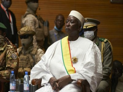 Le président de transition malien Bah Ndaw à Bamako, le 25 septembre 2020 - MICHELE CATTANI [AFP/Archives]