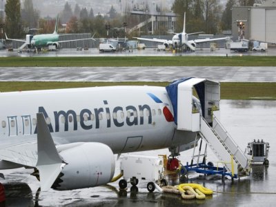 Un Boeing 737 MAX d'American Airlines à Renton dans l'Etat de Washington, le 18 novembre 2020 - Jason Redmond [AFP/Archives]