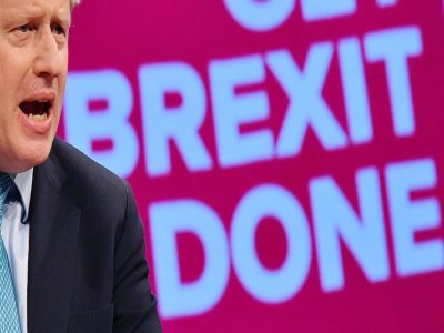 Le Premier ministre britannique Boris Johnson à Manchester, le 2 octobre 2019 - Ben STANSALL [AFP/Archives]
