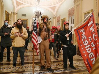 Des partisans de Donald Trump ont envahi le Capitole, à Washington, le 6 janvier 2021 - Saul LOEB [AFP]